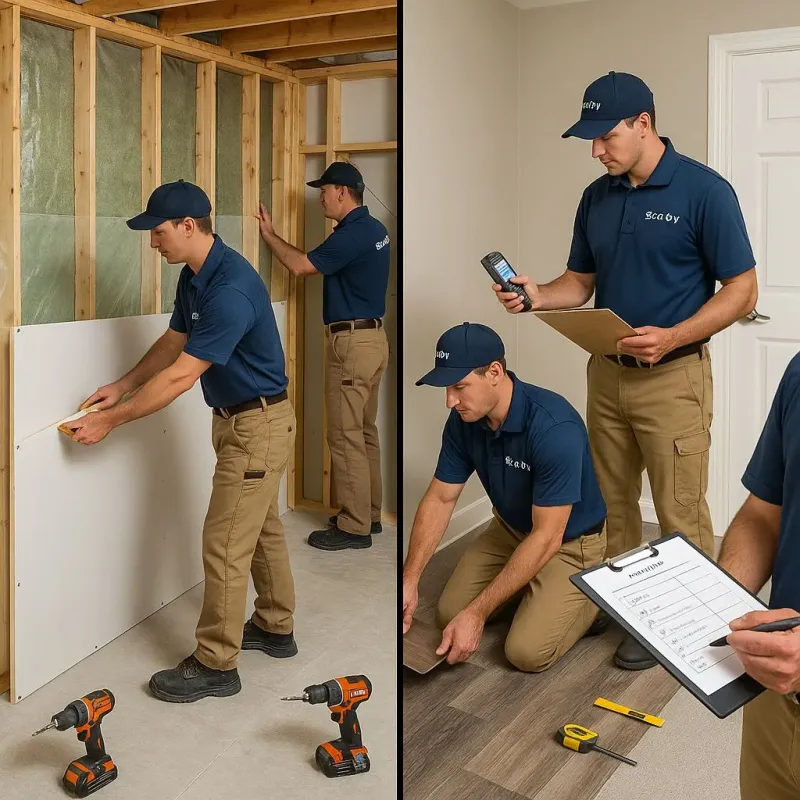 Repairs and Reconstruction process in Norway, MI